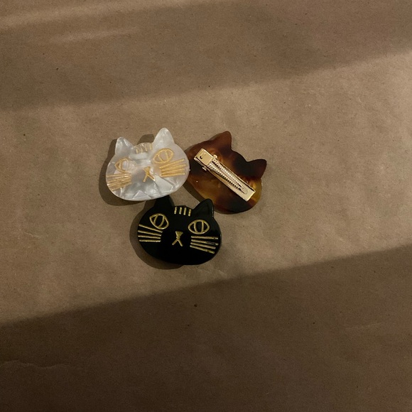 Cute kitty clips set of 3 - Picture 2 of 2